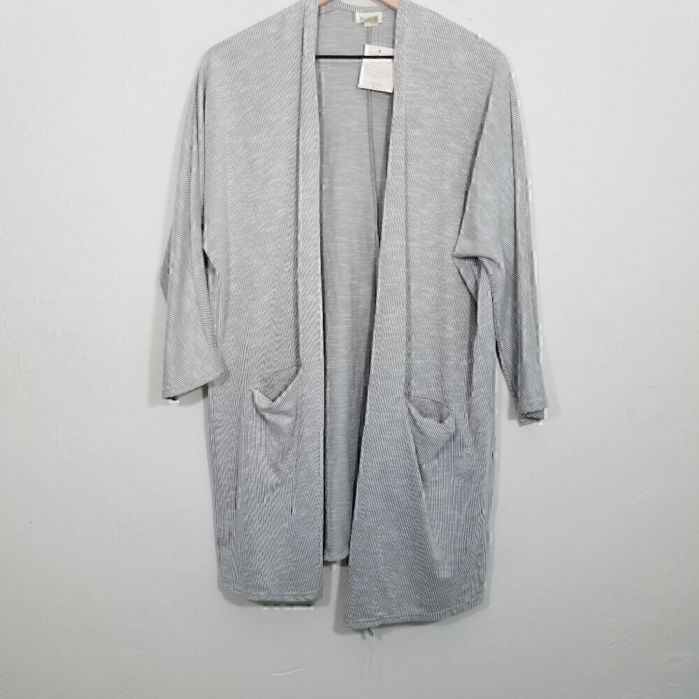 NWT Anthropologie DONNI. Sandwash Ribbed Open Front Cardigan One Size - Picture 4 of 7